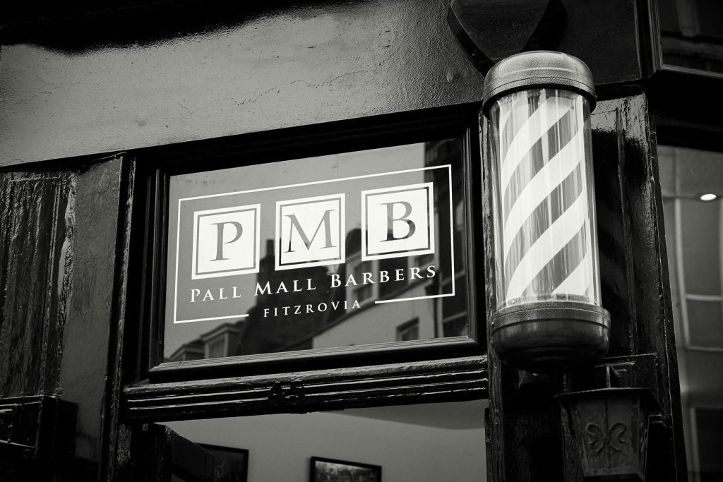 Traditional Barbershop Shopfront - Pall Mall Barbers Fitzrovia